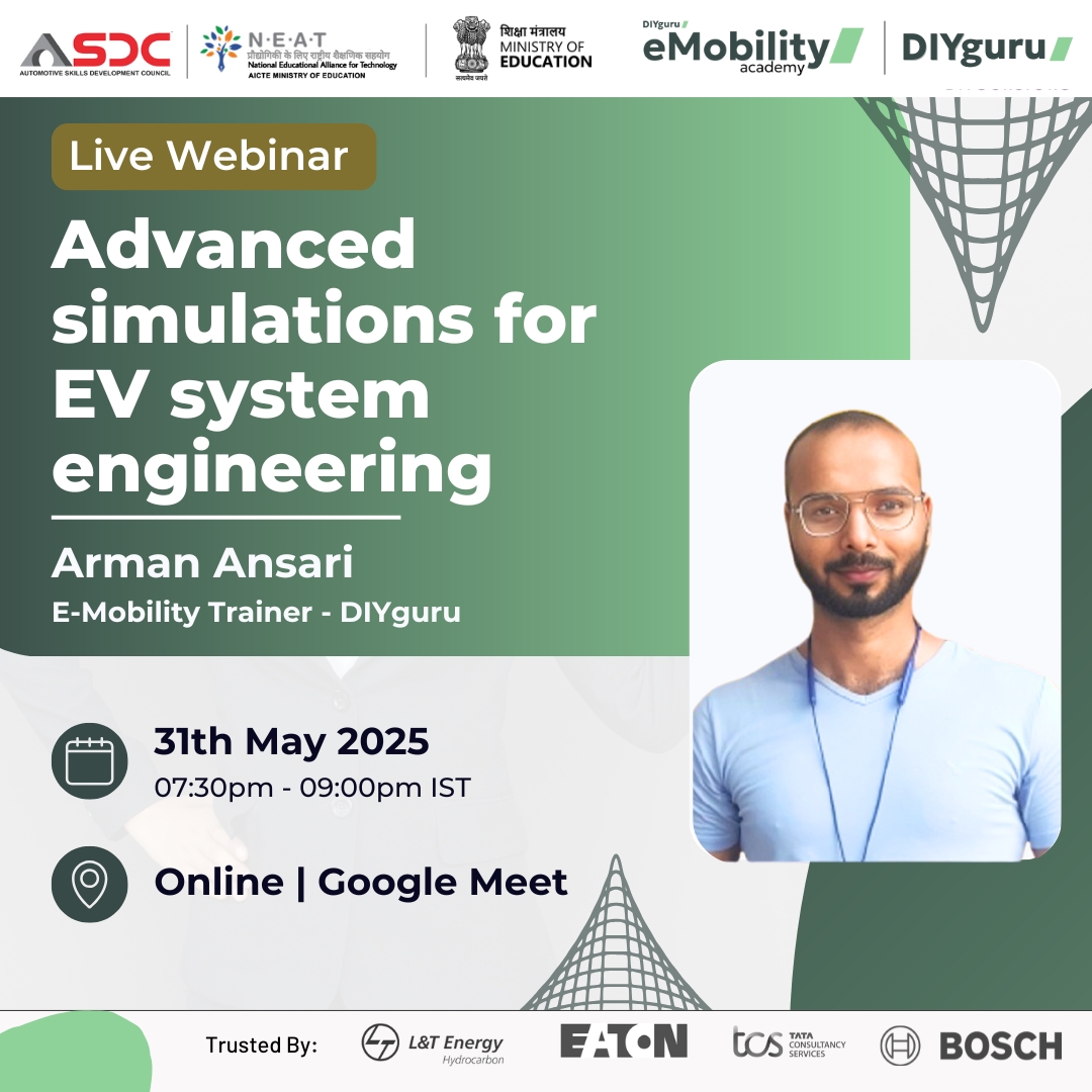 Join Free Webinar on "Advanced Simulations for EV System Engineering"